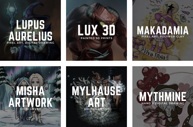 Visit the refreshed “ARTISTS” section!