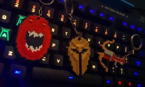Tibia keychains by anonymous artist