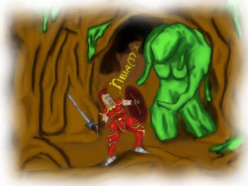 "Tibia Knight vs. Bog Raider" by Ponchadoml