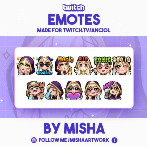 "Emotes" by Misha Artwork